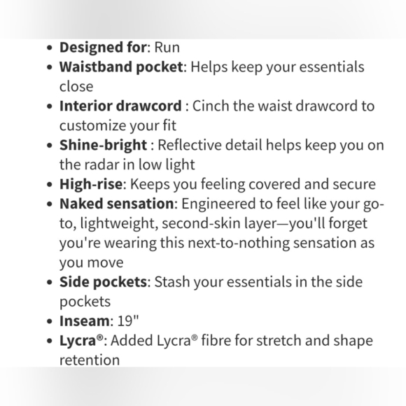 Lululemon Fast & Free Crop II Nulux Leggings 19" Inseam Starlight Black - Picture 3 of 9